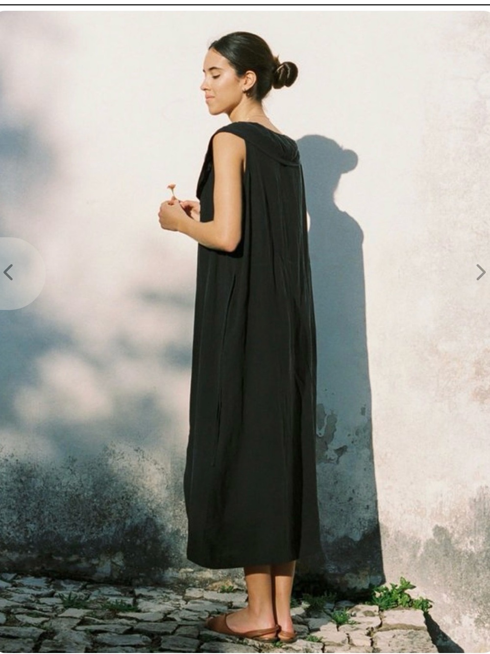 Harly Jae Etoile Dress Black Button-Front Midi Dress with Ruffled Collar - Picture 12 of 15